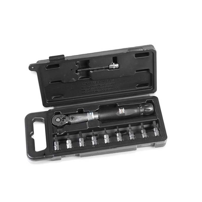 XLC Kit llave dinamometrica con diferentes puntas 1/4 2NM - 24NM TO-S87 2503612710