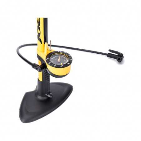 TOPEAK Inflador de pie para bicicleta JoeBlow Sport III con TwinHead DX y adaptadores 50149