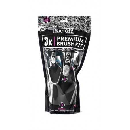 Set of 3 gentle deep wash brushes and claw brush with hook CASSETTE