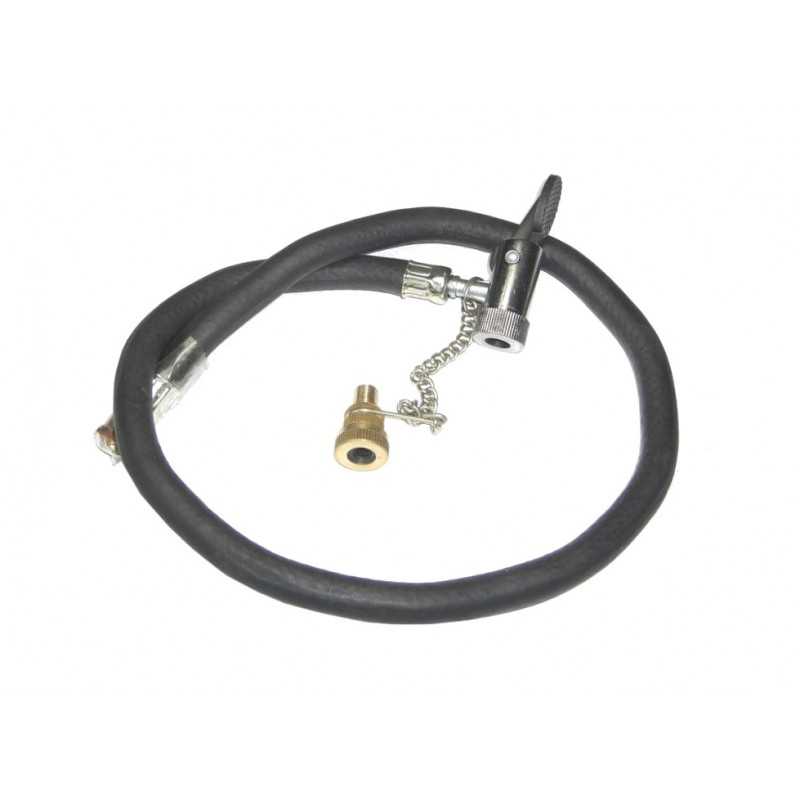 Workshop inflator hose with nozzles  DUNLOP/PRESTA 0,75X600M M8 STANDARD
