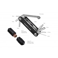 TOPEAK Llave multiherramienta NINJA MASTER+ T11 56354