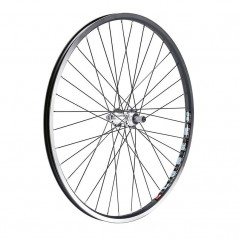 GURPIL Rueda trasera llanta negra+radio negro cassette piñones 7v 26 "" cyber 20" 63940