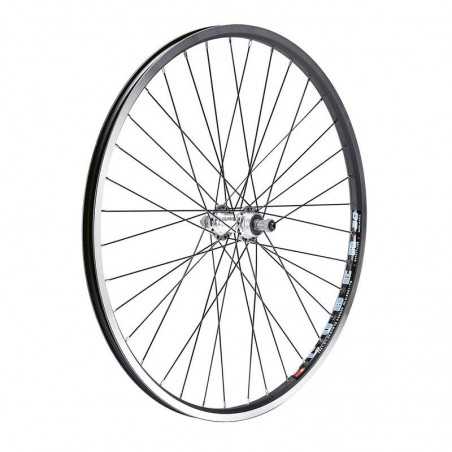 GURPIL Rueda trasera llanta negra+radio negro cassette piñones 7v 26 "" cyber 20" 63940