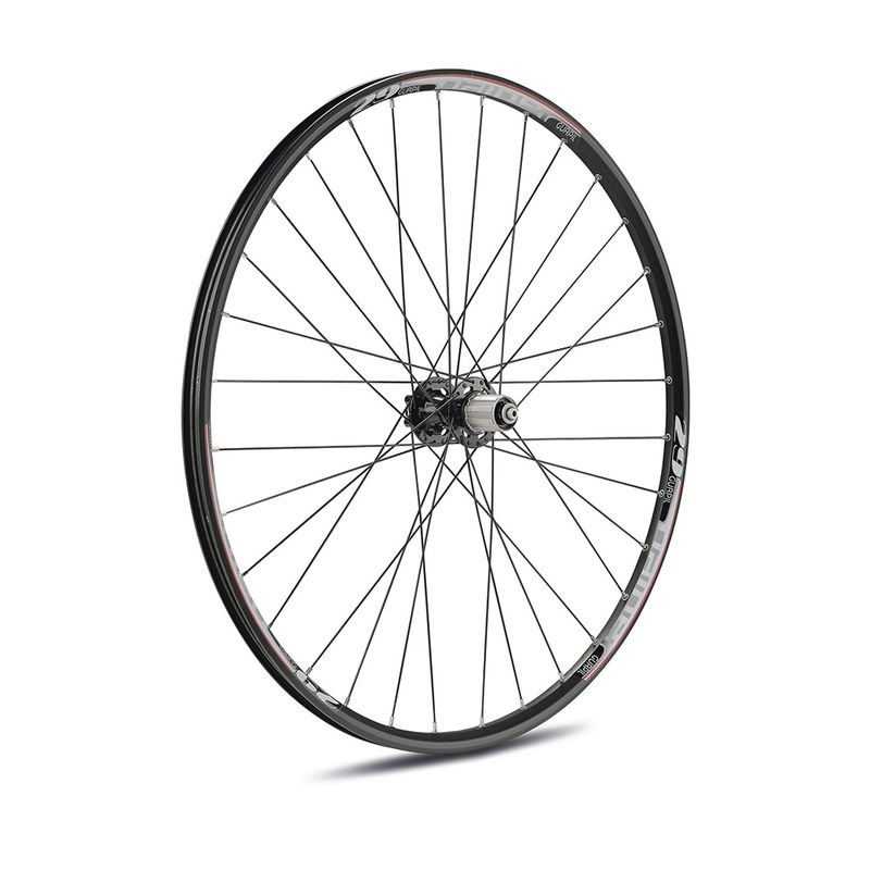 GURPIL Rueda trasera negra con rodamientos cassette piñones 8/9v nainer 29 64001