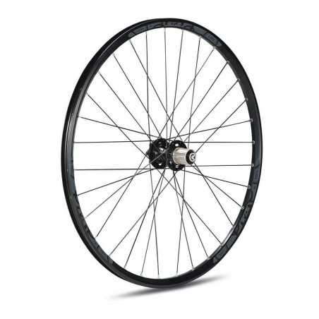 GURPIL Rueda trasera negra con rodamientos cassette piñones 8/9v 27.5 64021