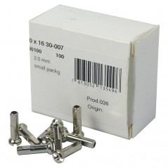 DT SWISS Caja 100 cabecillas de radios latón 2x16mm 424A7