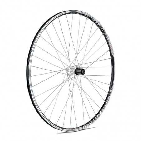 GURPIL Rueda carretera o ciudad trasera negro cassette piñones 8v 700 chrina 70 64368