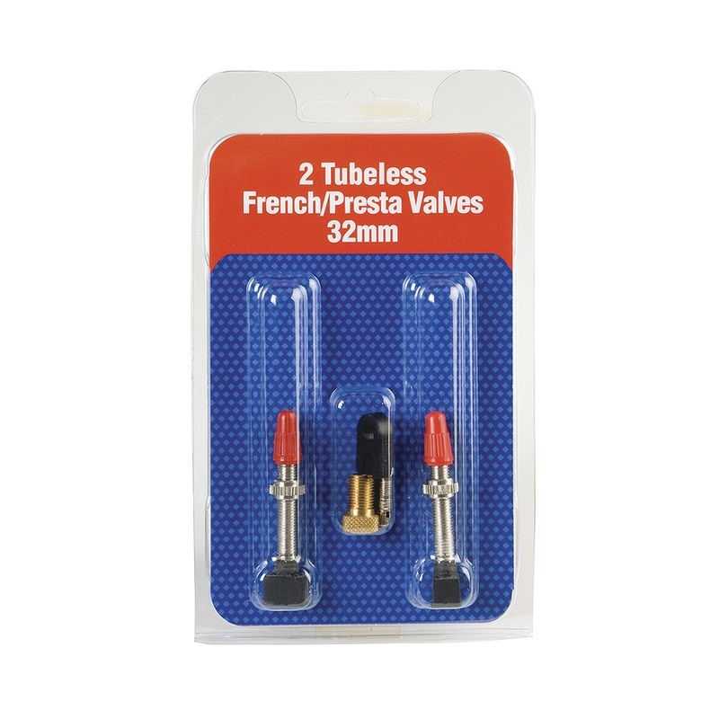 GURPIL Juego de 2 valvulas finas tubeless tubelizar 32 mm presta 33290
