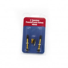 GURPIL 2x valvulas fina presta 48mm tubeless 332B9