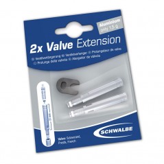 Threaded valve extensions  x2 blister 30mm