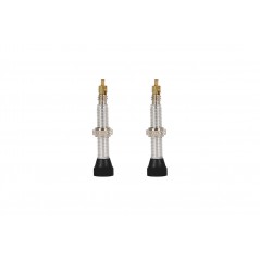 2x valves to make tubeless type presta
