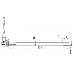 Rear axis nut  MAX103 12X142 QR CARBON