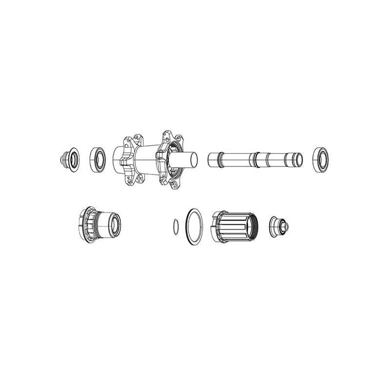 ZIPP Juego de casquillos para buje compatible SRAM ZR1 12X100 MM 105117