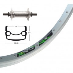Aluminum front complete wheel  26X1.90 WINORA AXAL XL 25 MAC 100