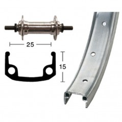 WINORA Rueda completa delantera de aluminio 24x1.90 100 MM (507-25) 703198