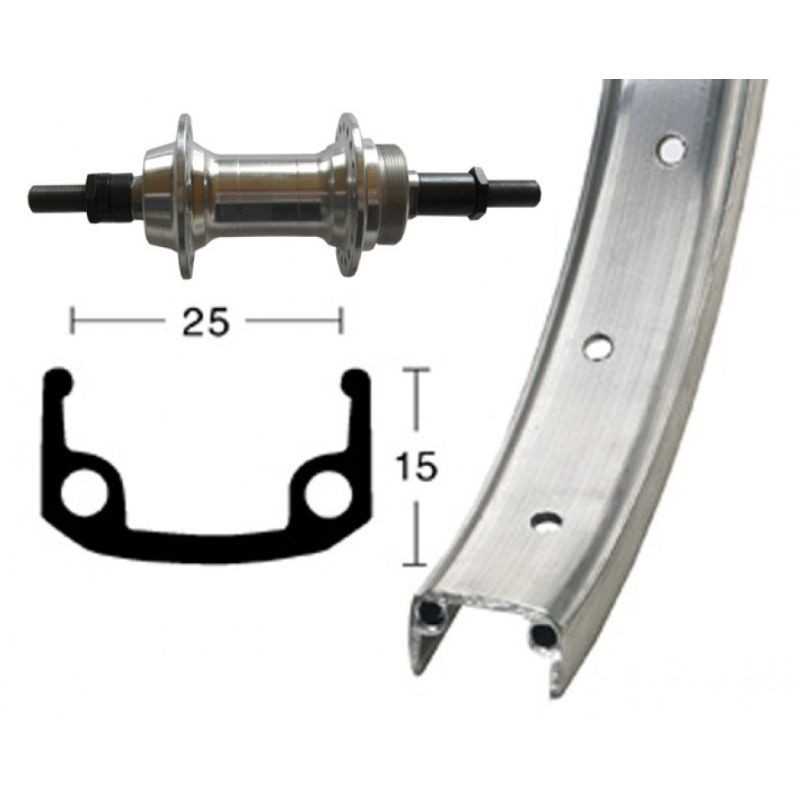 WINORA Rueda completa trasera 24x1.90 135 MM 6/7V MATE (507-25) 703199