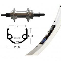WINORA Rueda completa trasera 28x1.75 RIGIDA ZAC 19 100 MM 6/7V (622-19) 32 703357