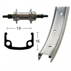 WINORA Rueda completa trasera 26x1 3/8 135 MM 6/7V (590-19) 703201