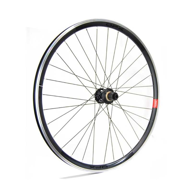 Complete rear wheel  CARRETERA NEW DPX DISK 6 EJE PASANTE12x142 SHIMANO 11V 28