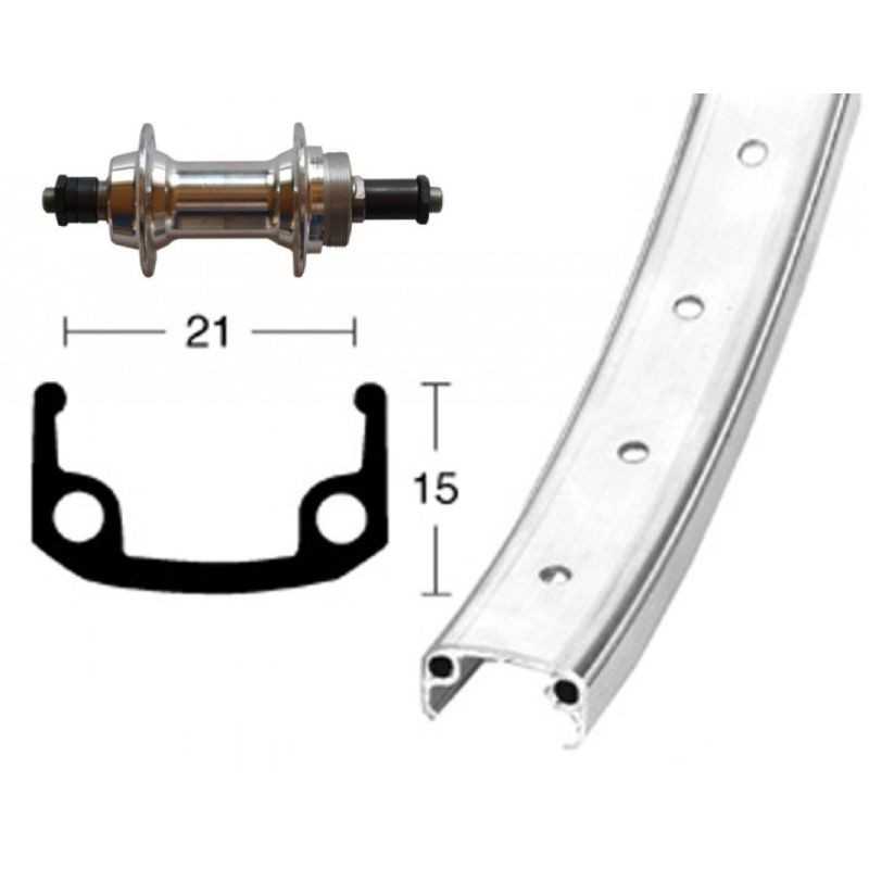 WINORA Rueda completa trasera 26x1.90 QR 135 MM 6/7V (559-21) 703207