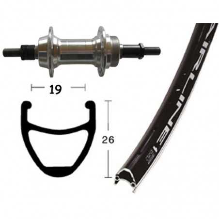 Complete aluminum rear wheel  26X1.75 AIRLINE 1