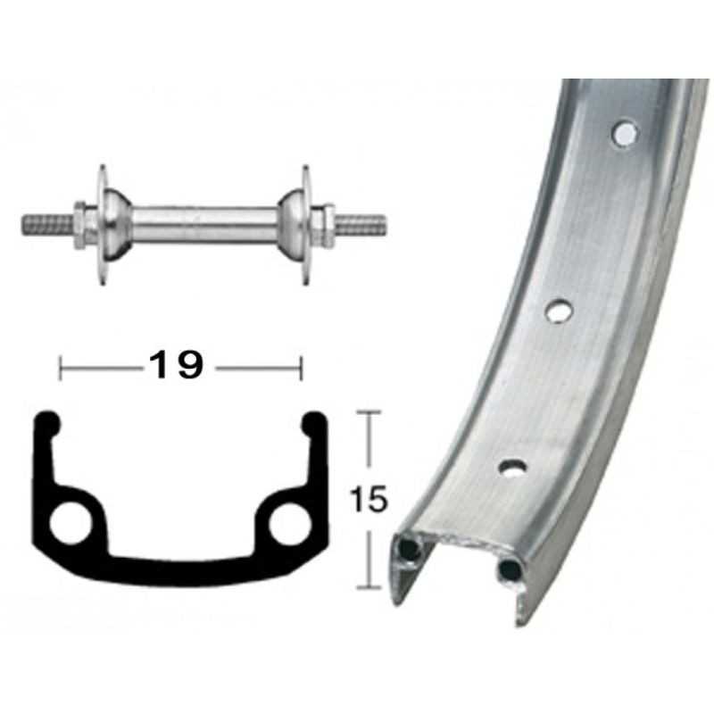 Aluminum front complete wheel  16 20 8.5 MM