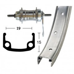 WINORA Rueda completa trasera 28x1 3/8 107 MM (622-19) 36 703215