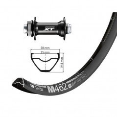 Aluminum front complete wheel  27.5 DT SWISS M462 DISK CL SH DEORE XT HBM 8010 B