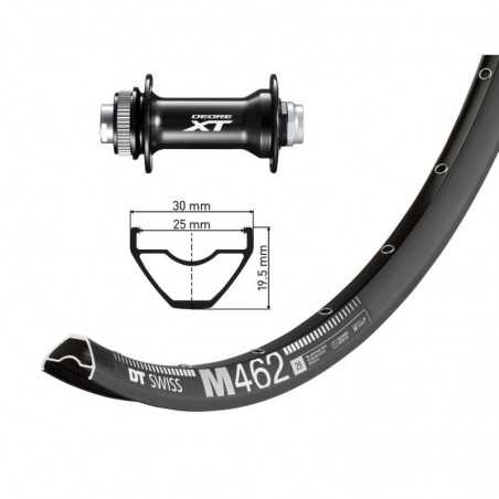 Aluminum front complete wheel  29 DT SWISS M462 AG DISK CL SH DEORE XT HBM 8010 