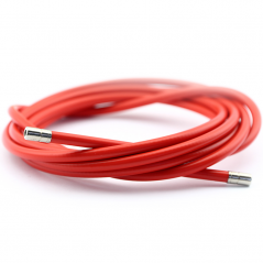 ALHONGA Funda Cable de Acero Laminado ROJO Ø5 - Rollo 2m. Marca 15570VAR