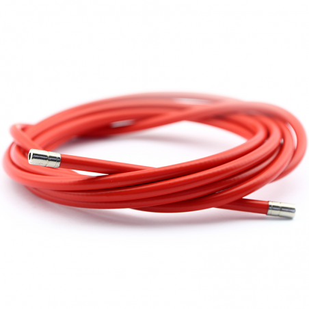 ALHONGA Funda Cable de Acero Laminado ROJO Ø5 - Rollo 2m. Marca 15570VAR