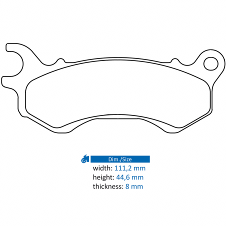 Pad, brake, sintered CL Brakes