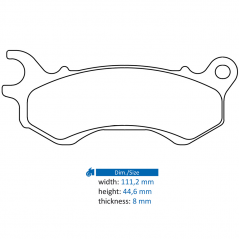 CL BRAKES Pastillas freno sinterizadas 3102SC
