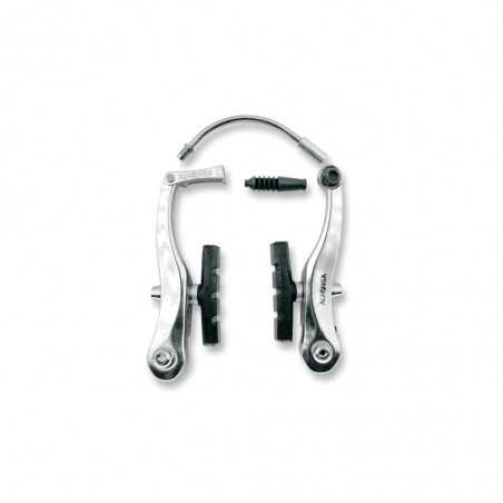 Set, brake bridge, v-brake, aluminum, colors, bicycle