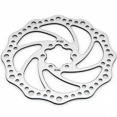 ALHONGA Disco freno wave floreado ondulado Ø160mm bici bicicleta 15274