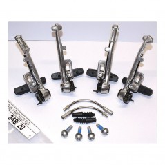 Silver brake caliper set  rake plata