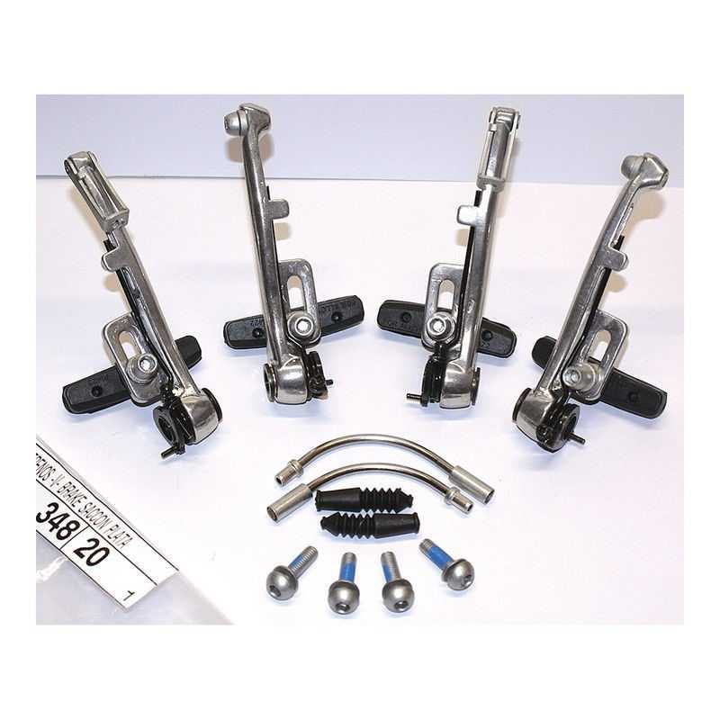 Silver brake caliper set  rake plata