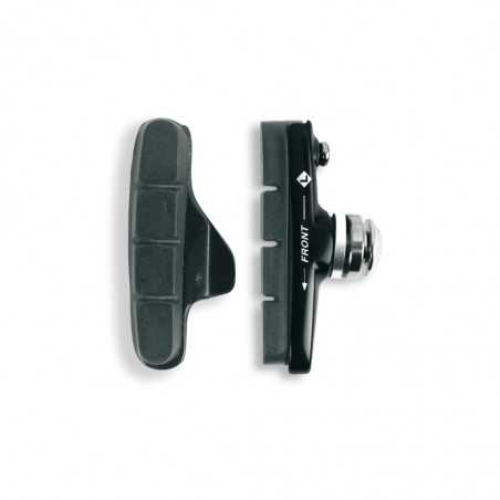 2x road shoes compatible with campagnolo shoeholder black bicycle