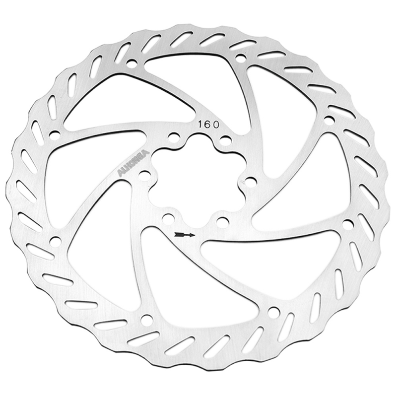 Disc, brake, 160mm, 6 screws, universal, wavey, bike