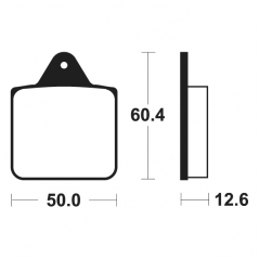 Pad, brake, sintered  Off Road standard MO256
