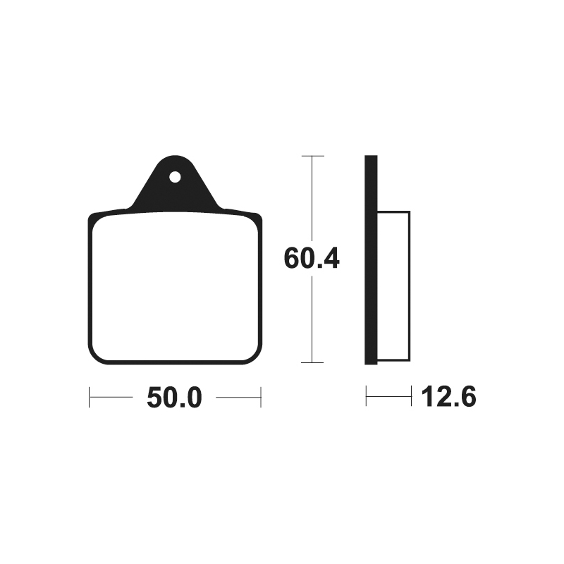 Pad, brake, sintered  Off Road standard MO256