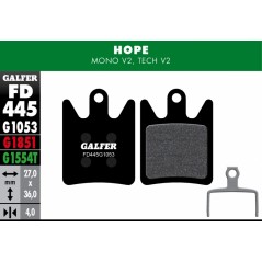 GALFER Pastillas de freno bicicleta disco BIKE ADVANCED 8400160086517