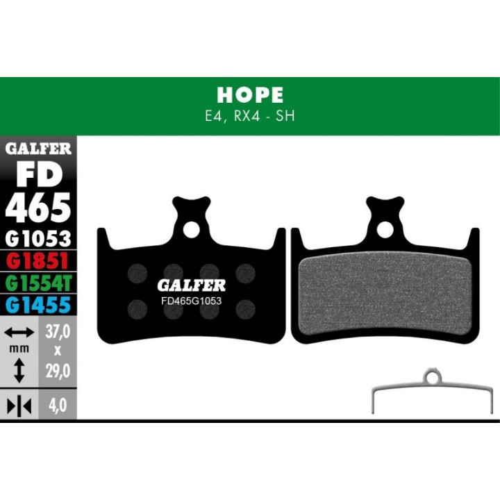 GALFER Pastillas de freno bicicleta disco BIKE STANDARD 8400160086791