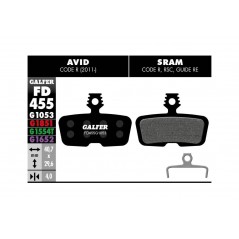 Brake disc bicycle brake pads  BIKE STANDARD