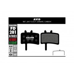 GALFER Pastillas de freno bicicleta disco BIKE STANDARD 8400160086289