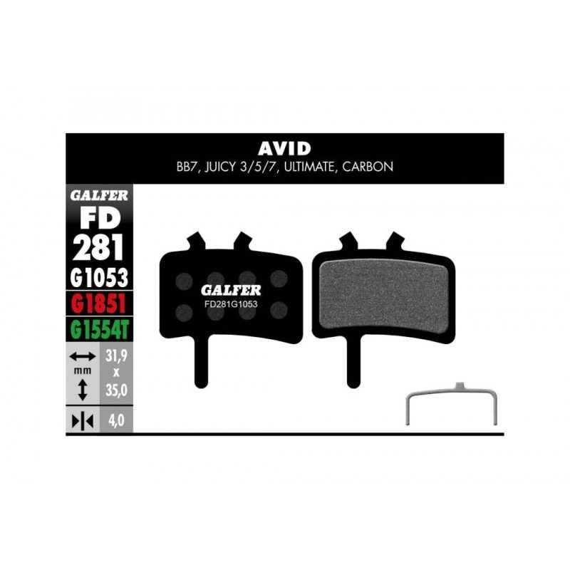 GALFER Pastillas de freno bicicleta disco BIKE STANDARD 8400160086289