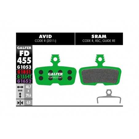 GALFER Pastillas de freno bicicleta disco BIKE PRO 8400160591448