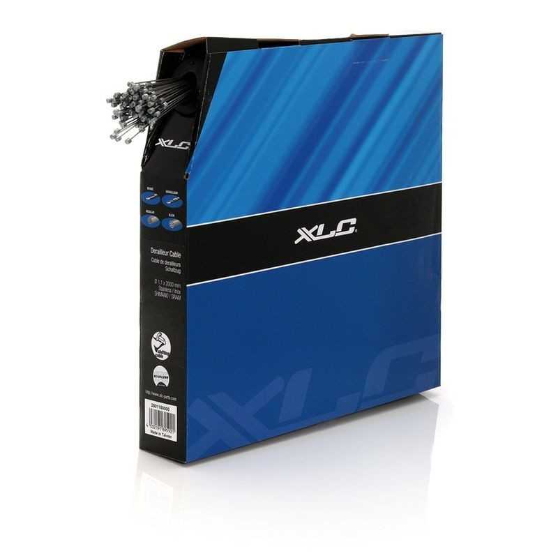 XLC Caja 100 cables sirgas siergas freno NIROSTA SH-X01 1.1X2000MM 2501150000
