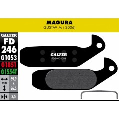 GALFER Pastillas de freno bicicleta disco BIKE STANDARD 8400160086197