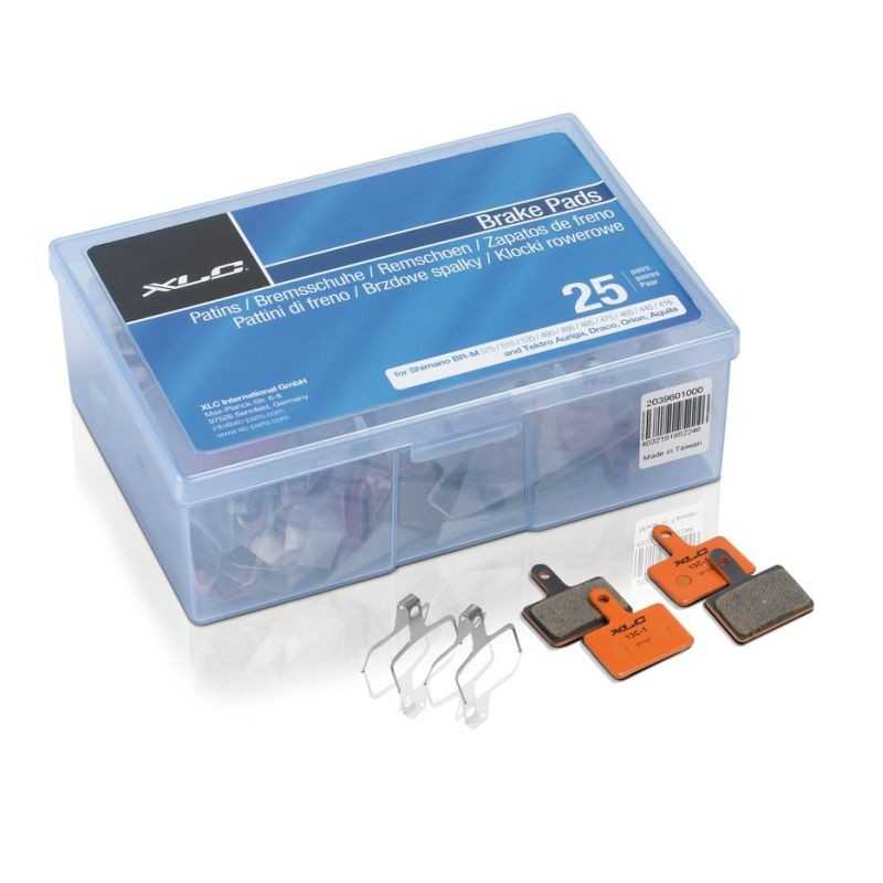 XLC Caja taller juego pastillas freno organicas disco para SHIMANO TEKTRO 25U BP-007 2039601000